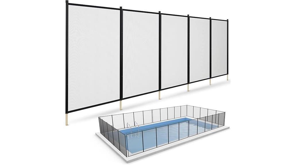 removable mesh pool fence