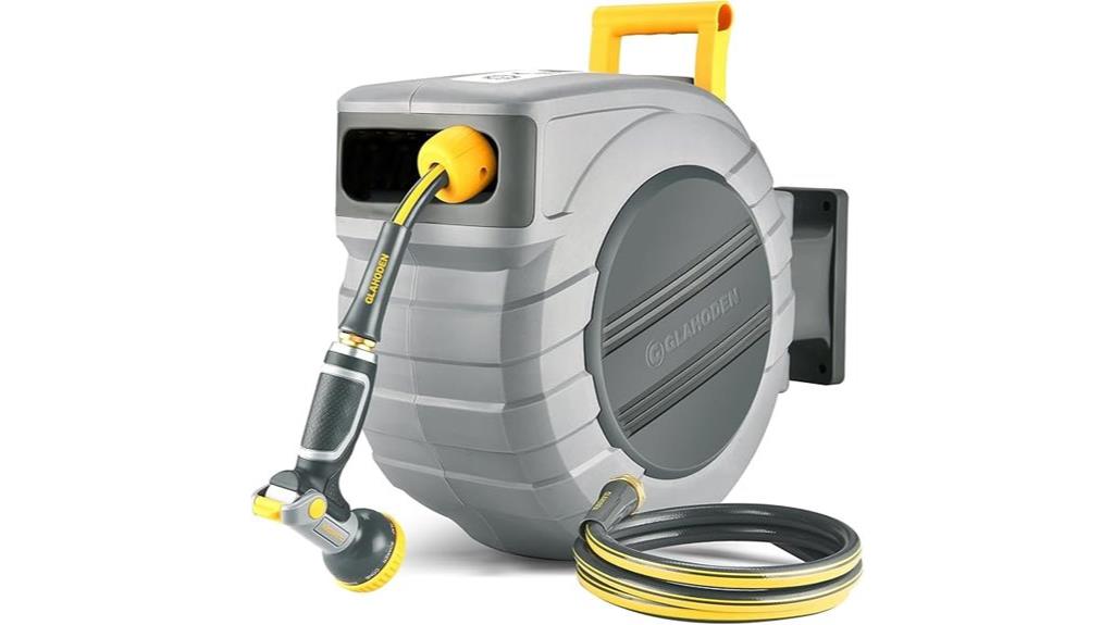 retractable hose with nozzle