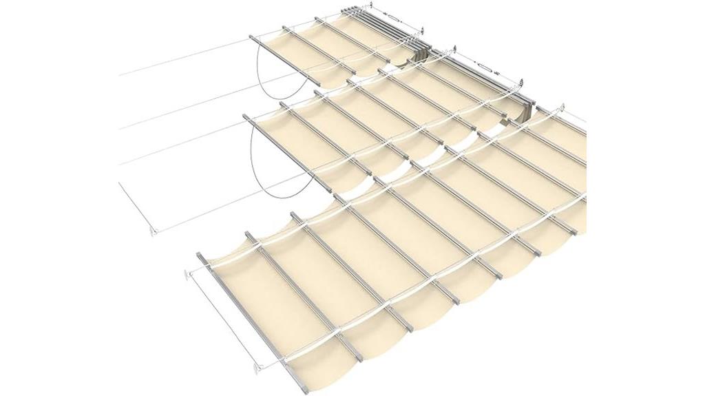 retractable waterproof shade cover