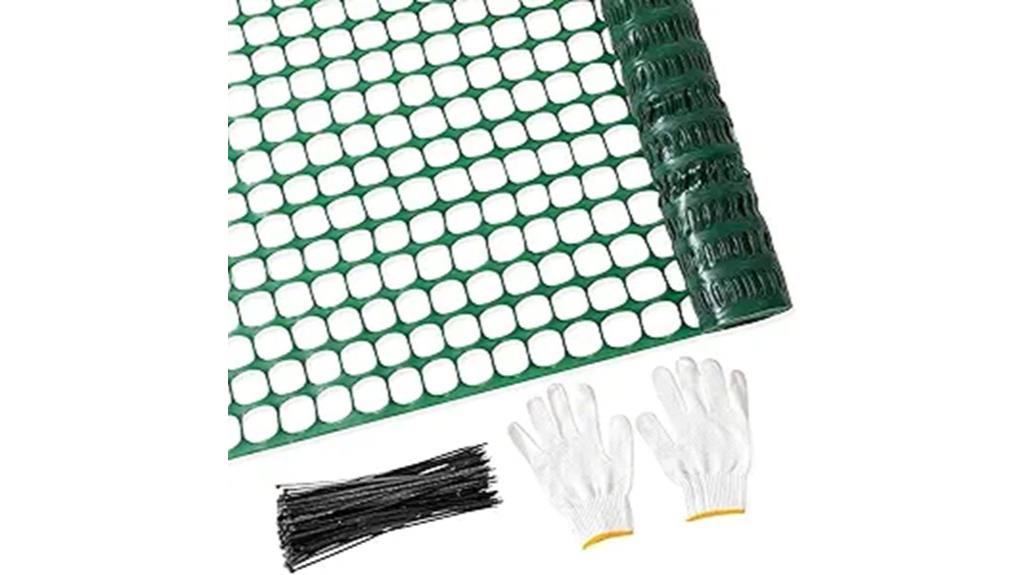 reusable plastic mesh fence