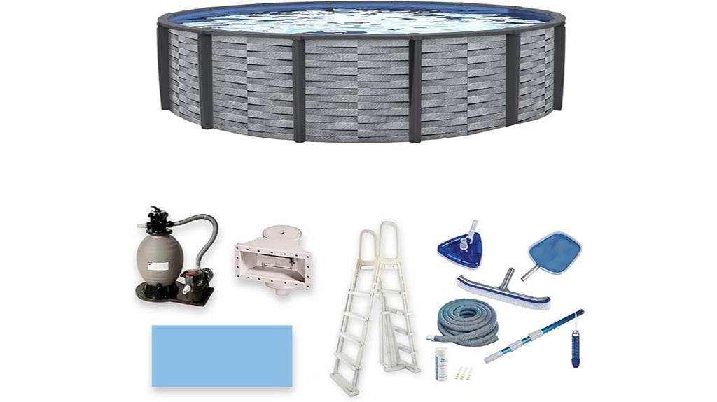 round 30 foot above ground pool