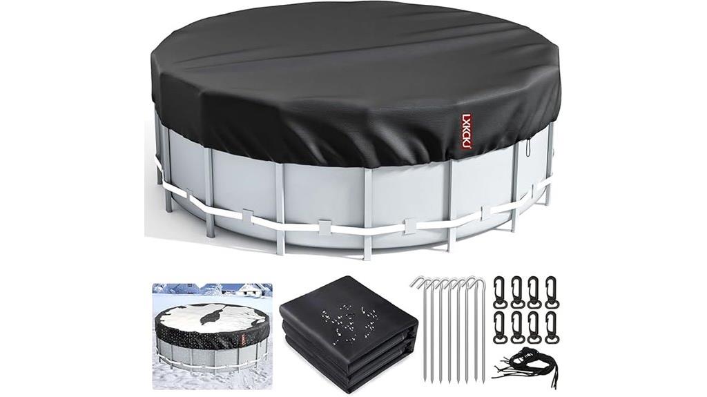 round pool cover set