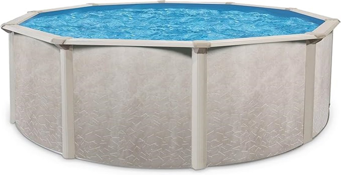 round steel pool 18x52