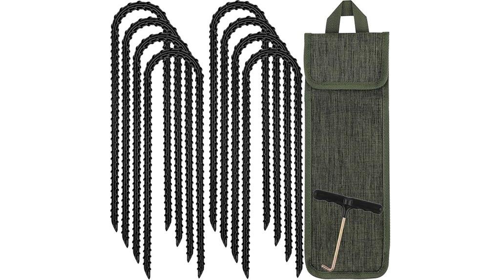 set of eight trampoline anchors