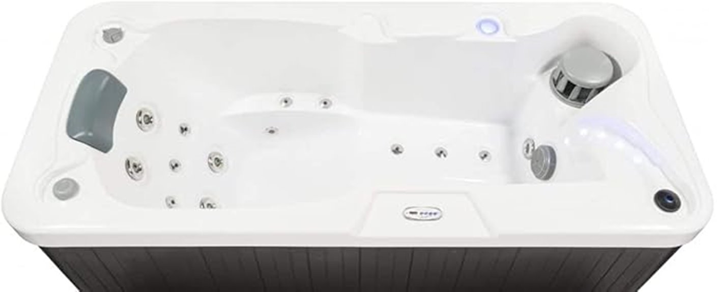 single hot tub jets