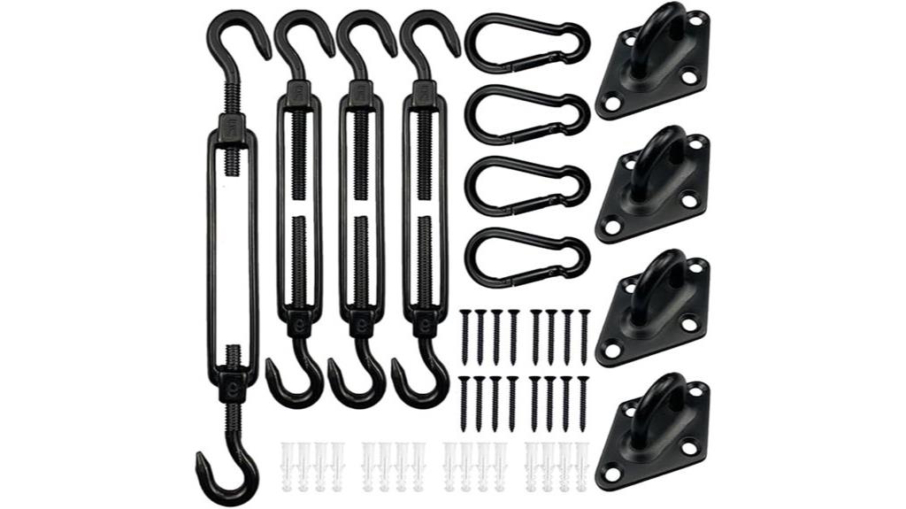 six inch shade sail hardware