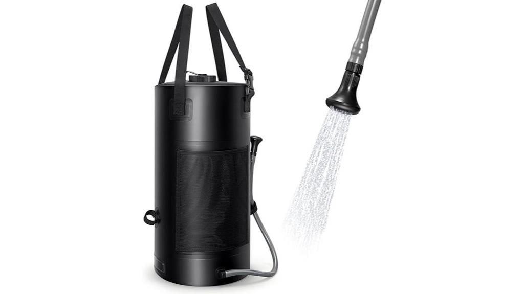 solar camping shower bag