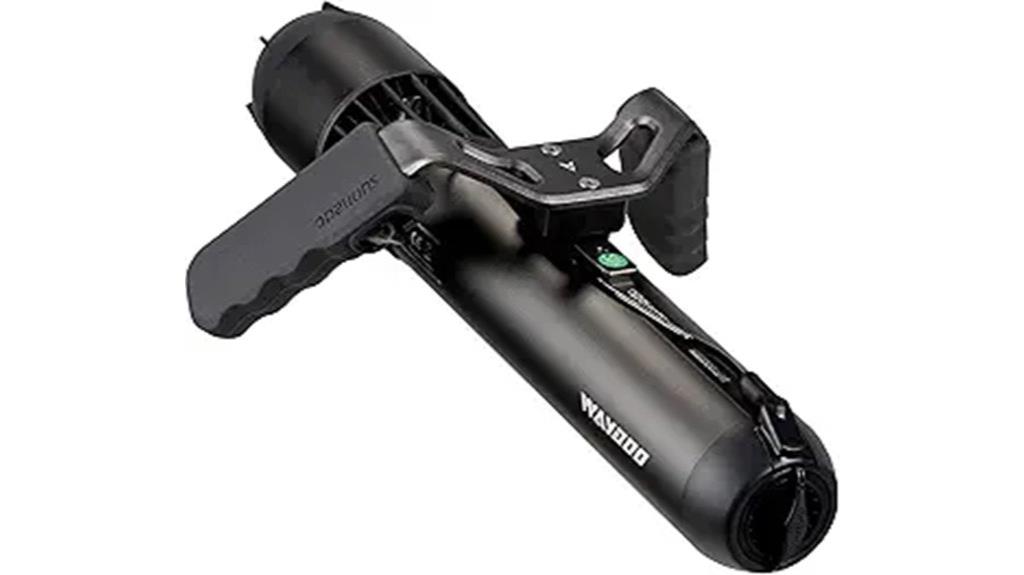 special black red underwater scooter