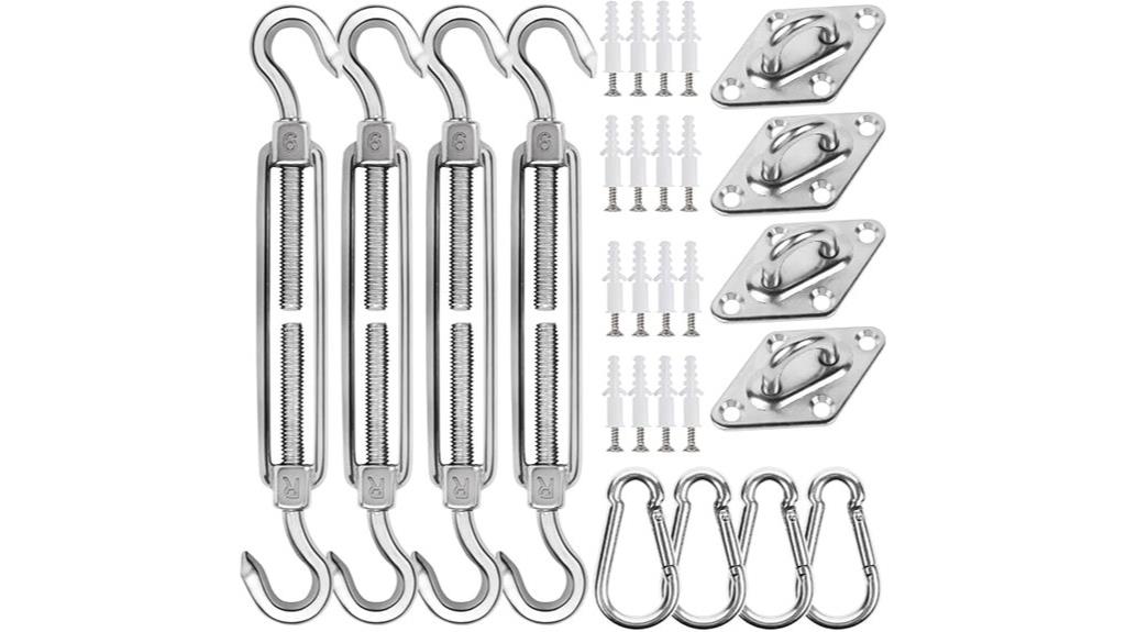 stainless steel shade sail kit