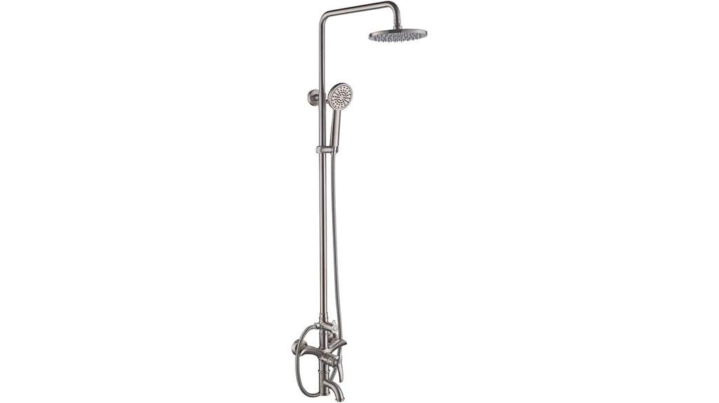 stainless steel wall shower