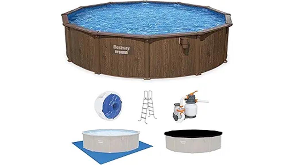 steel wall pool set