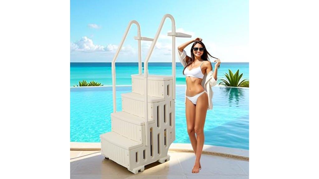 sturdy four step pool ladder