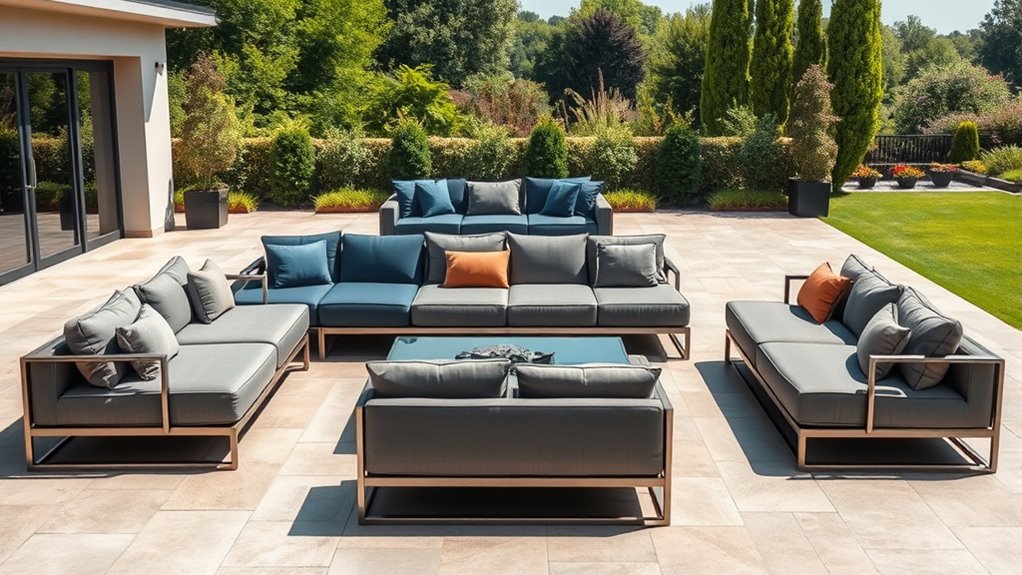 stylish waterproof outdoor sofas