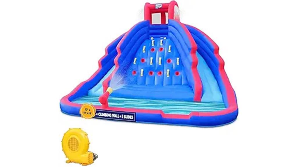 sunny water slide adventure