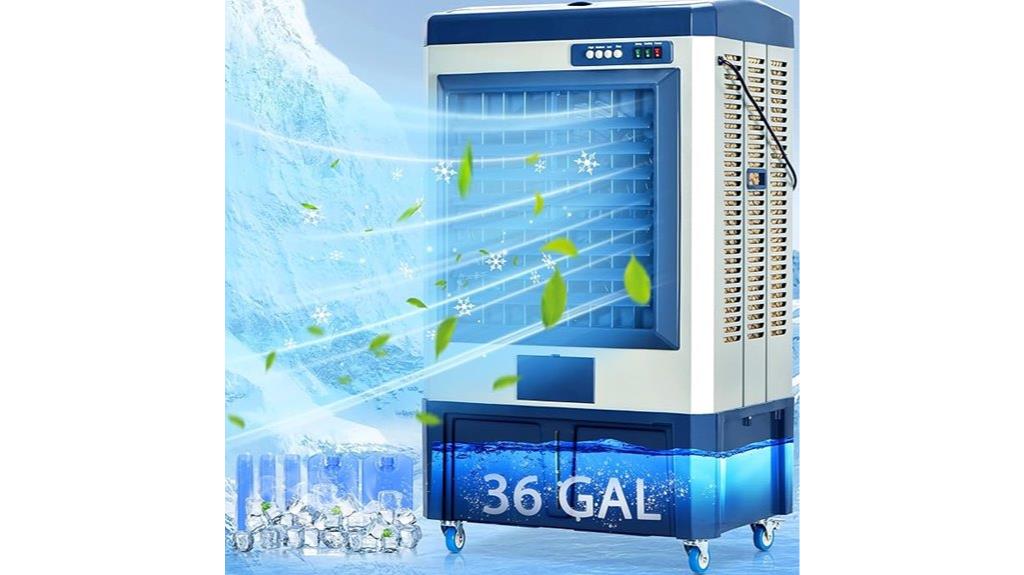 swamp cooler with accessories