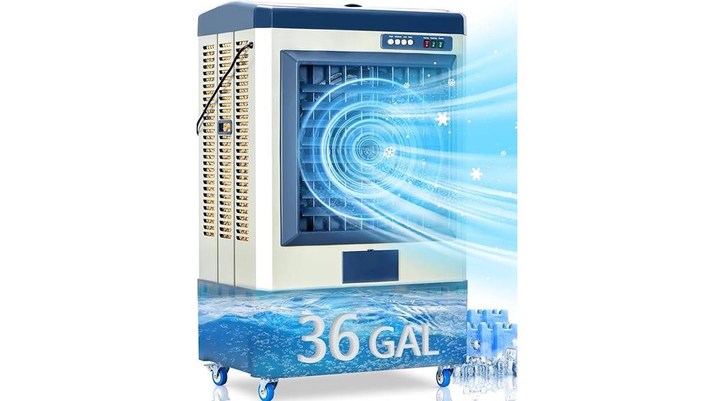 swamp cooler with oscillation