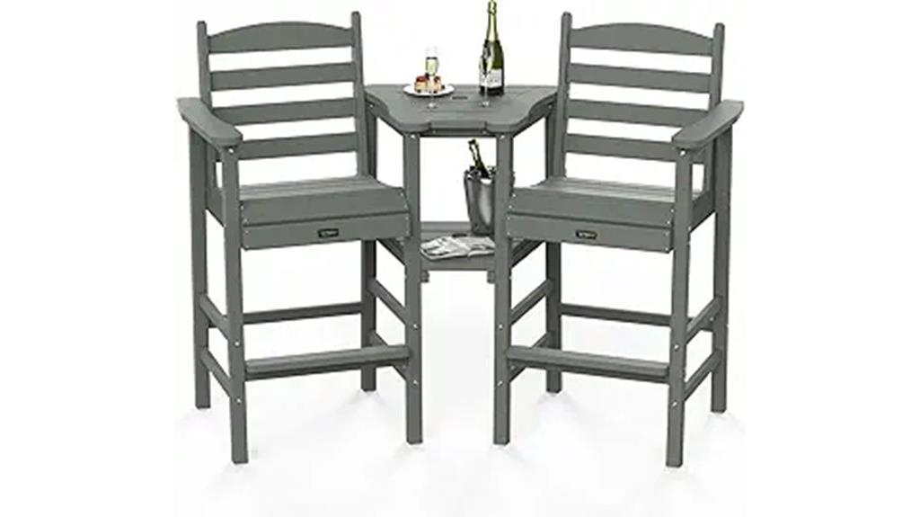 tall adirondack chairs with trays