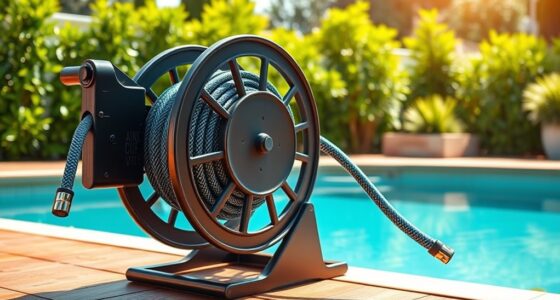 top heavy duty pool hose reels
