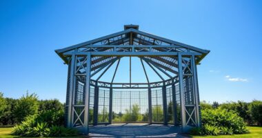 top heavy duty steel gazebos
