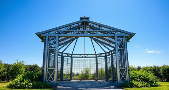 top heavy duty steel gazebos