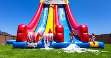 top heavy duty water slides