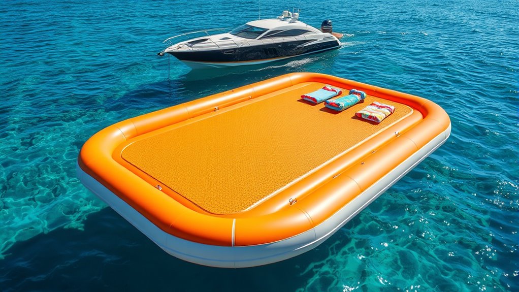 top inflatable boat swim platforms