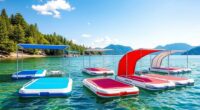 top inflatable docks with shade