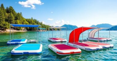 top inflatable docks with shade