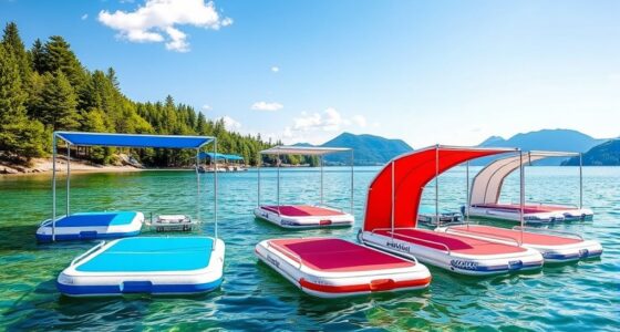 top inflatable docks with shade