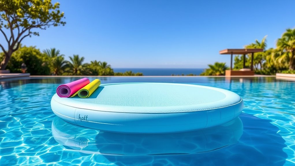 top inflatable pool yoga platforms