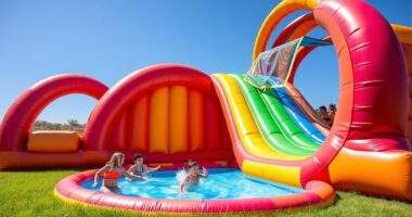 top inflatable slide pools