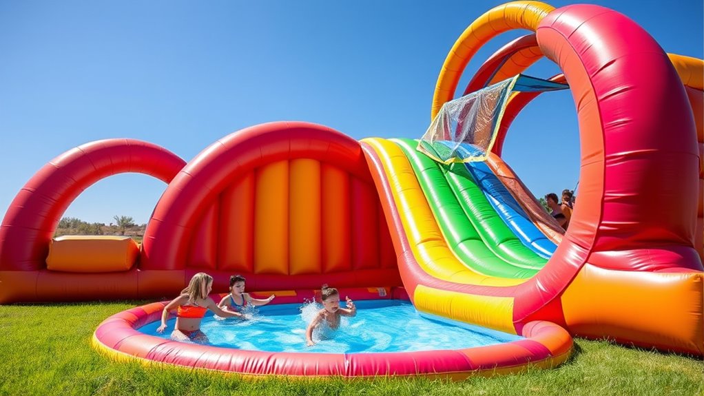 top inflatable slide pools