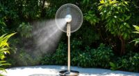 top pedestal misting fans