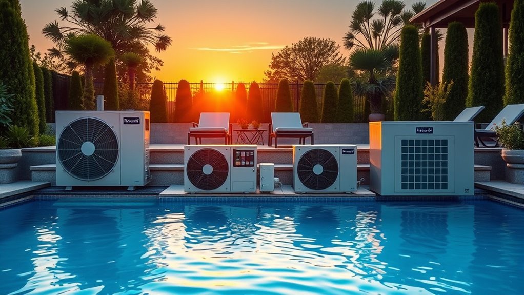 top pool heating and cooling