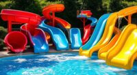 top rotomolded pool slides