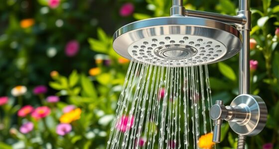 top stainless steel outdoor showers