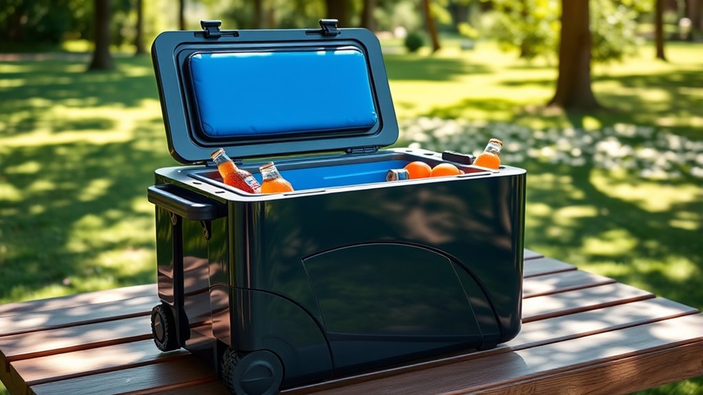 top wheeled coolers with cushions