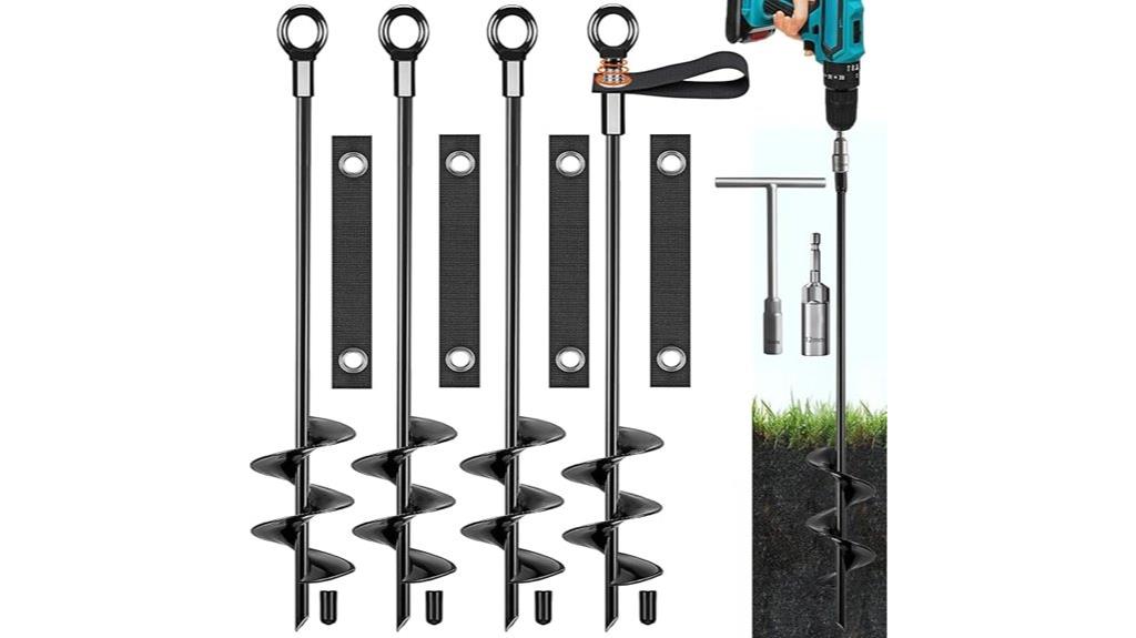 trampoline stake anchor set