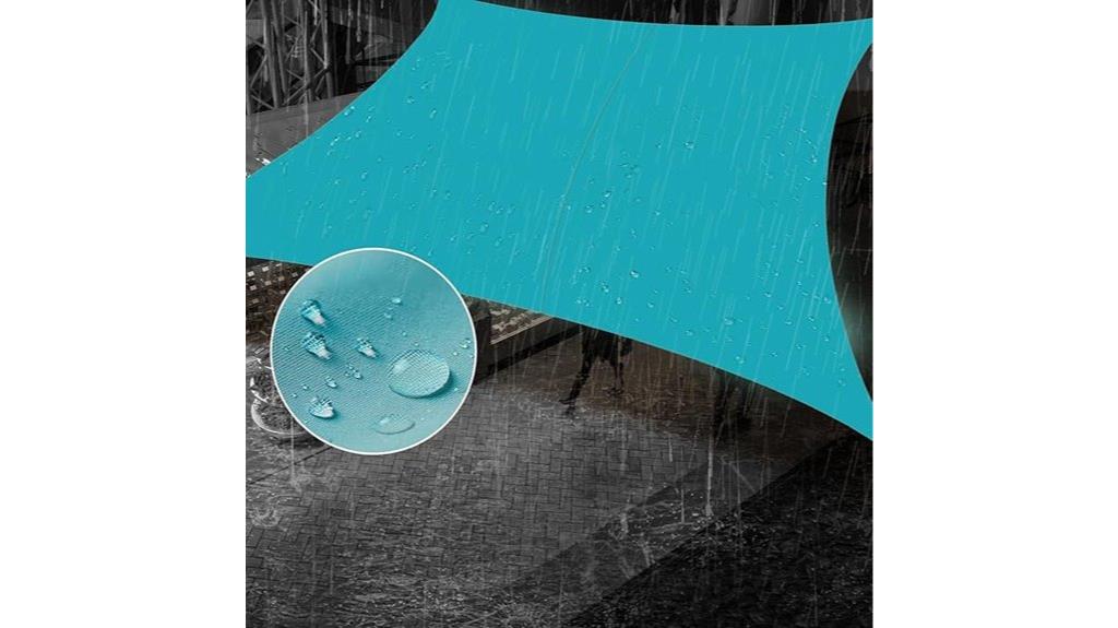 turquoise waterproof shade sail