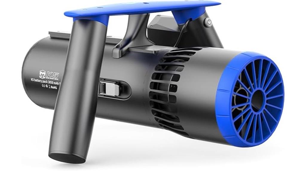 underwater scooter with features