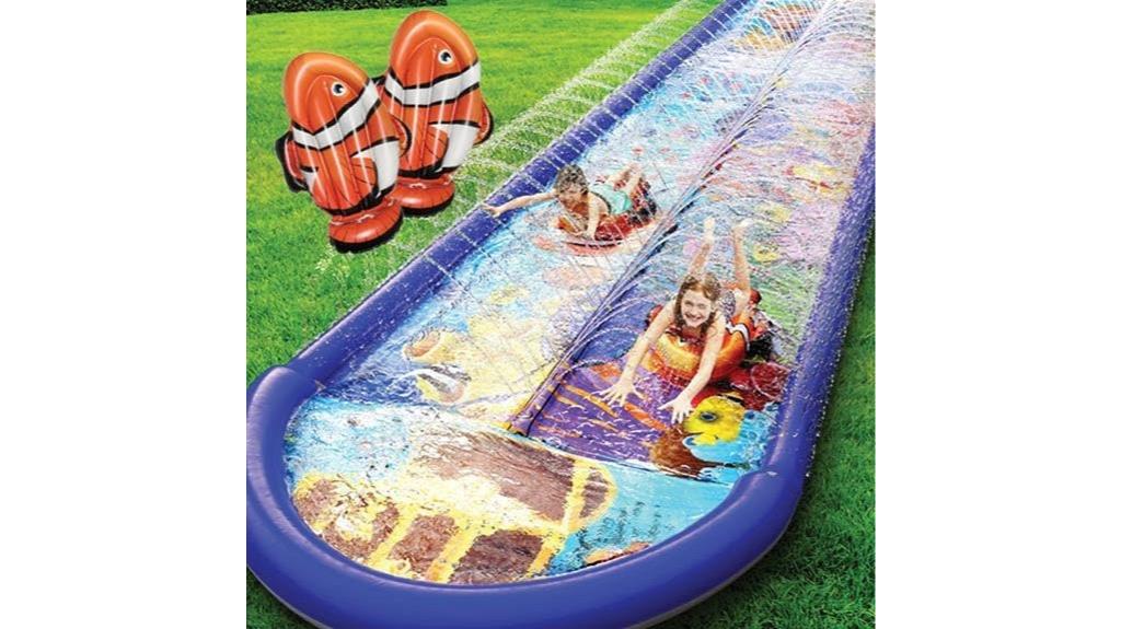 underwater water slide splash