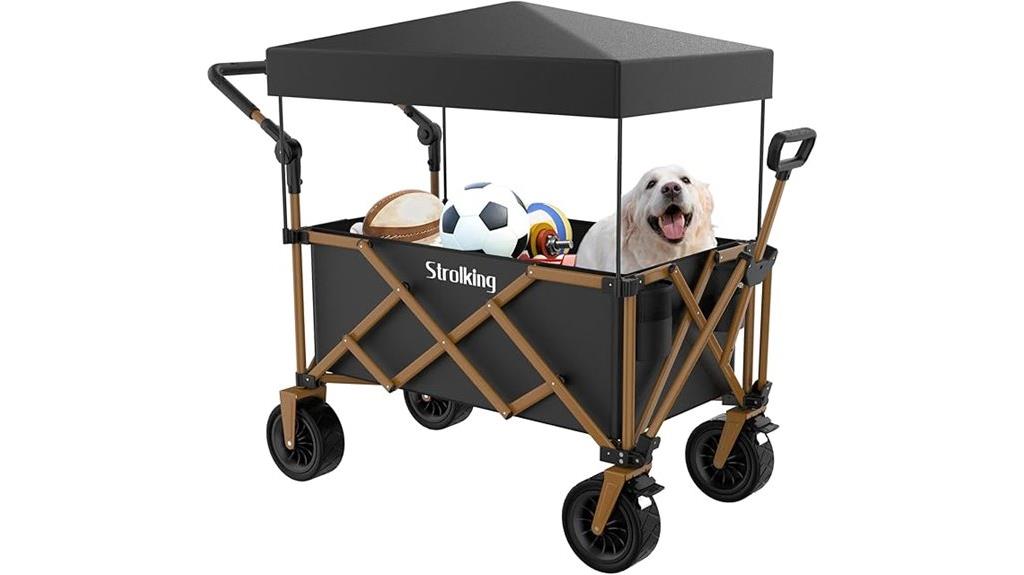 versatile folding utility cart