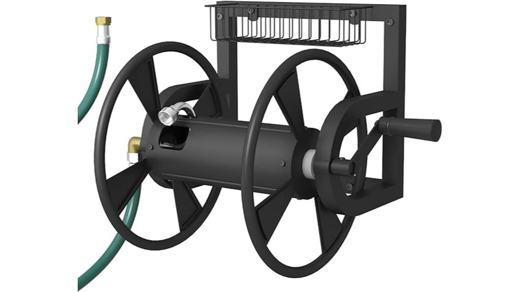 wall mounted hose reel