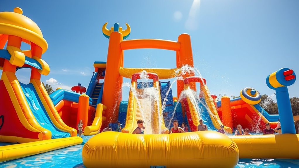 water park size safety durability