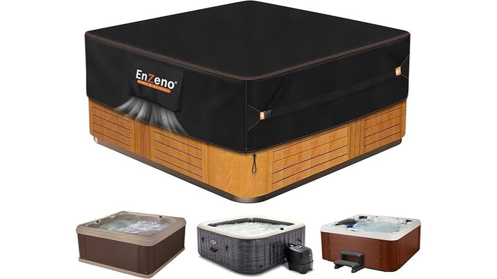 waterproof 86x86 hot tub