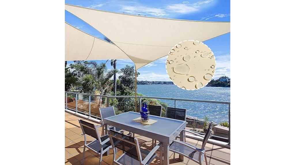 waterproof triangle sun shade