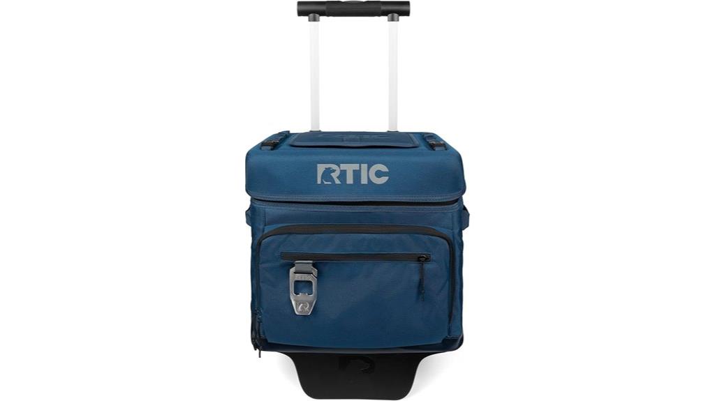 wheeled cooler with handle