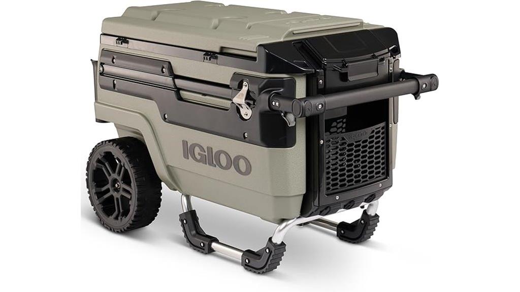 wheeled insulated ice chest