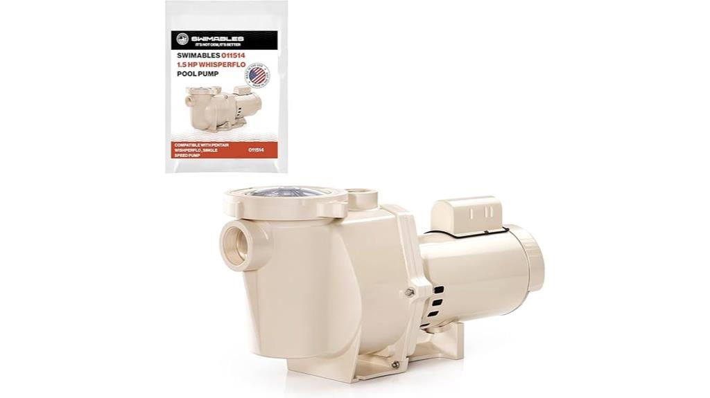 whisperflo 1 5 hp pump