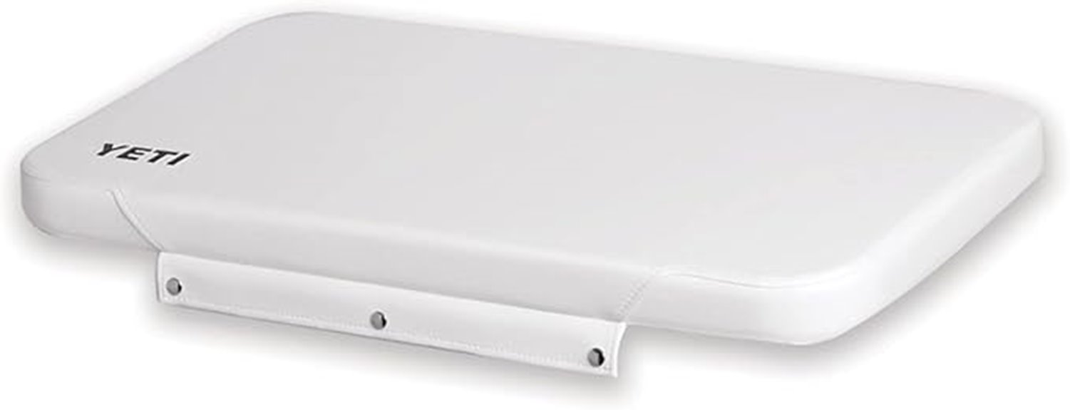 white marine vinyl seat